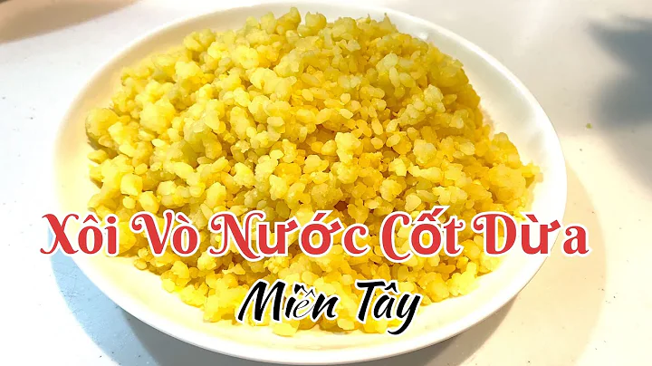 Xôi Vò Đậu Xanh Nước Cốt Dừa Miền Tây I Steamed Sticky Rice Mixed with Green Bean Coconut Vietnam