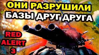 Невероятно красивый бой с новым супероружием и юнитами в новой версии Remix mod Red Alert 3