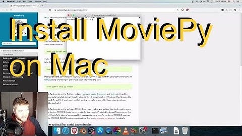 Install Python and MoviePy on Mac