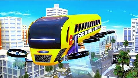 Flying School Bus Transform Robot Games | Android Gameplay