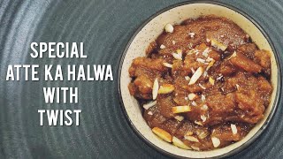 Festive Series - Recipe 1 - Special Atte Ka Halwa With Twist | आटे का हलवा बिल्कुल नए अंदाज़ में