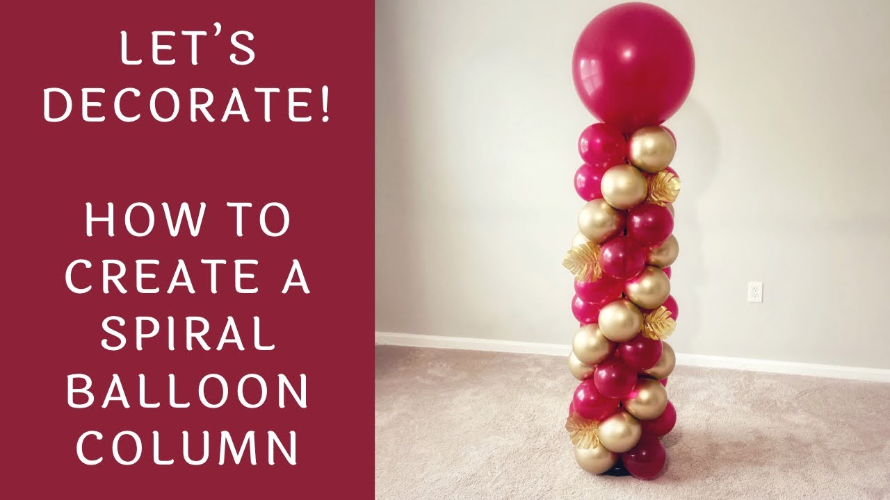 How To Make A Spiral Balloon Column