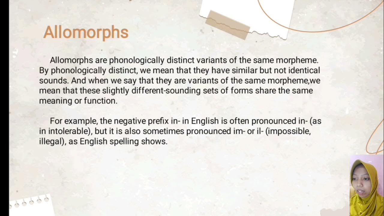 The interface between morphology and phonology YouTube