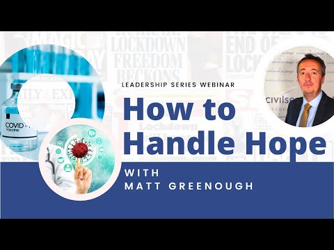 How to Handle Hope Webinar with Matt Greenough