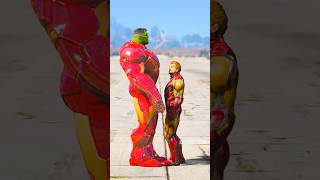 GTA V : IRONMAN VS IRONHULK MATCH, WHO IS RICHER ? 🤑 #shorts #gta5