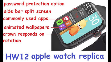 HW12 Smart Watch unboxing and full review - how to connect with android mobile phone