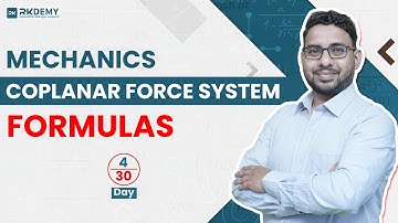 COPLANAR FORCE SYSTEM MECHANICS | DAY-4 | MISSION SEM-I ALL CLEAR | RKDEMY    #mumbaiuniversity