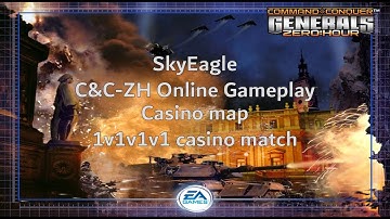 Command and Conquer Generals ZeroHour Online 1v1v1v1 Casino map