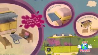 Peppa Pig Campervan Playset Barbeque Picnic Daddy Pig Toys Review Auto Caravana