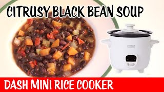 Citrusy Black Bean Soup - Dash Mini Rice Cooker - Day 6 Bonne Maman Advent Calendar 2023