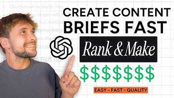 Make SEO Content Briefs That Rank & Make $$$ With AI Step-by-Step 2025