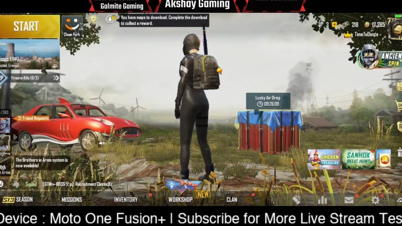 Moto One Fusion+ Pubg Live Stream Test with Gaming Josh | Lets Play & Talk