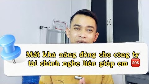 Mất khả năng đóng cho công ty tài chính / cách giải quyết tốt nhất
