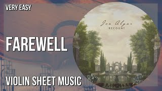 Violin Sheet Music: How to play Farewell by Jon Algar