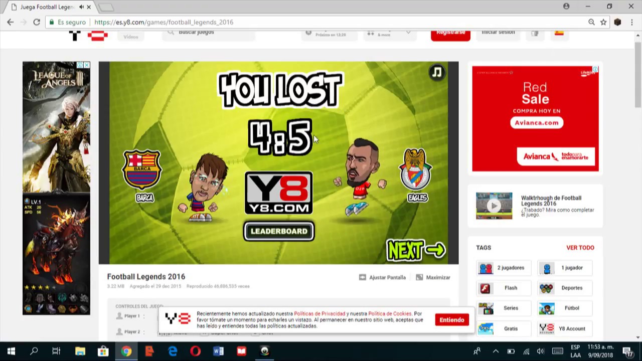 juega football legends 2 YouTube