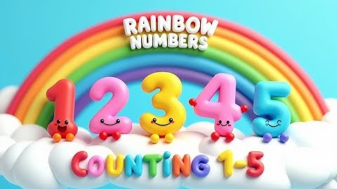 Rainbow Numbers Song 🌈 | Learn Counting 1–5 with Colors | Preschool Rhymes | @funtooze #numbersong