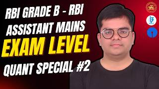 RBI Grade B & RBI Assitant Mains | Quant Special #2 | Lokesh Sharma Sir | APTI ACADEMY Pune