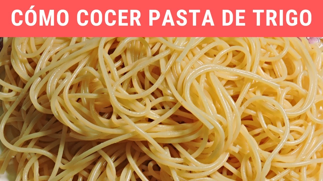 Cómo cocer pasta de trigo en casa. RecetasdeLuzMa YouTube