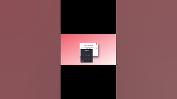 Age Calculator 🔢 Web App using HTML, CSS & JavaScript | Beginner Web Project