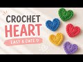 Crochet Heart #crochet #crochetloop #viral #crochetheart
