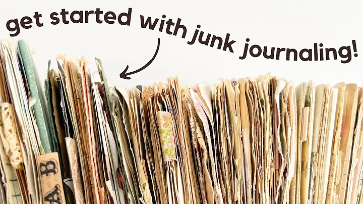 Junk journaling for beginners 🌟 Page ideas, upcycling papers & EASY no-sew journal!