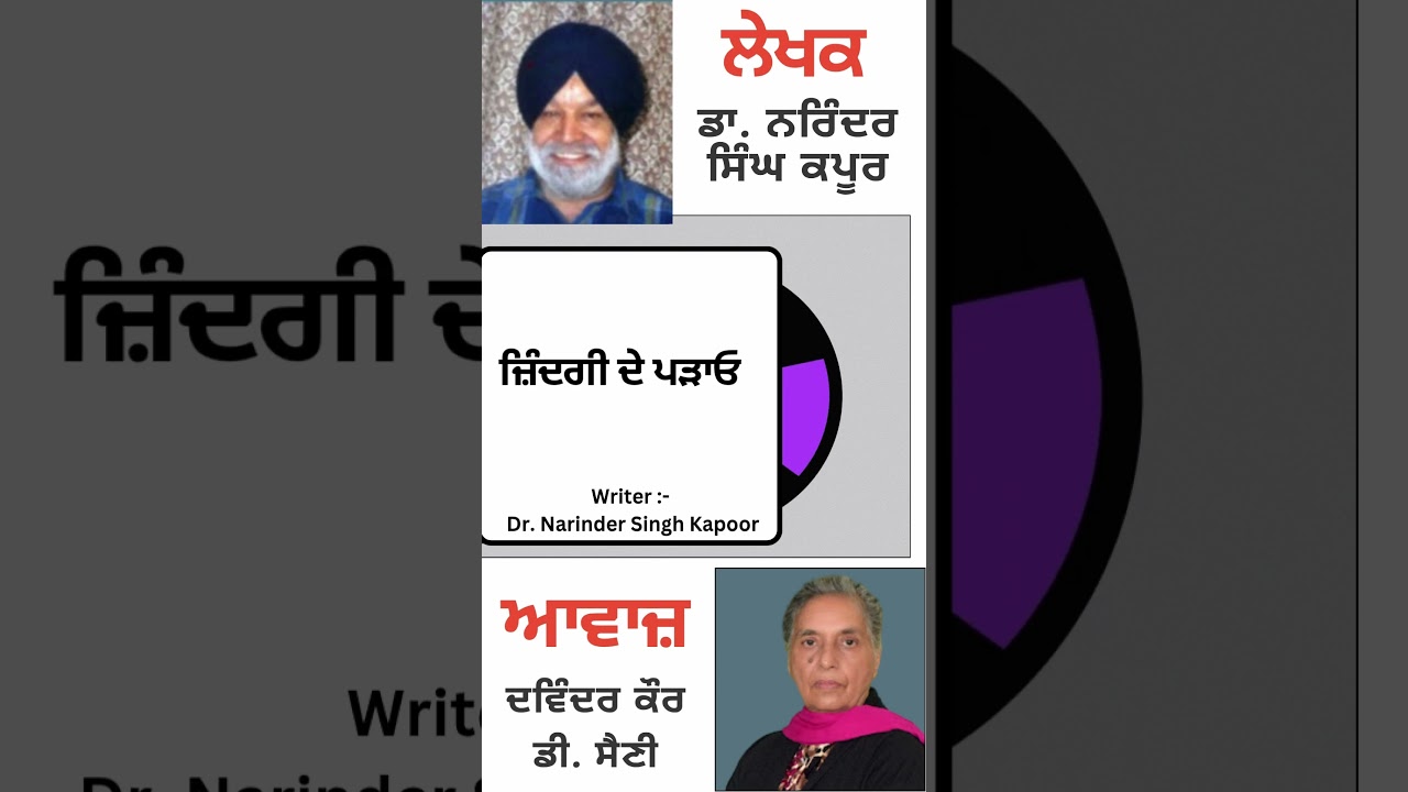 ⁣ਜ਼ਿੰਦਗੀ ਦੇ ਪੜਾਓ || By : ਡਾ. ਨਰਿੰਦਰ ਸਿੰਘ ਕਪੂਰ