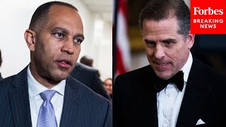 JUST IN: Hakeem Jeffries Asked Point Blank If He Think Hunter Biden's Conduct Is Defensible