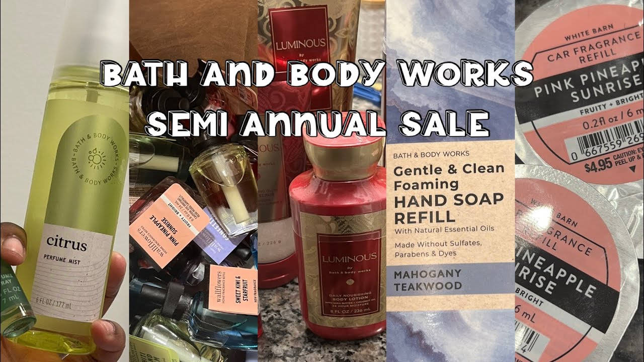 Bath and Body Works Semi Annual Sale Haul Part 1 - YouTube