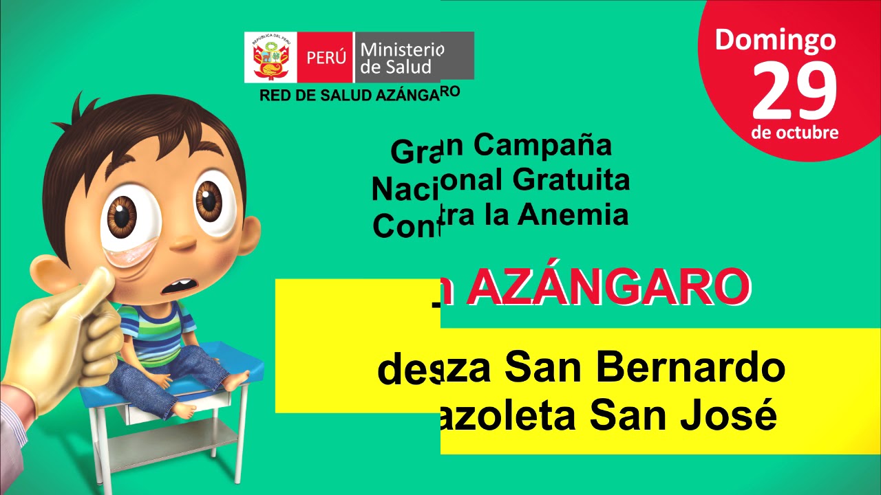 SPOT CAMPAÑA NACIONAL CONTRA LA ANEMIA 2017 - YouTube