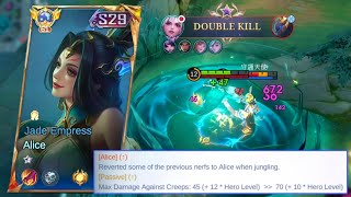 REVAMP ALICE GAME CHANGER BUFF IS HERE?😱😱 - MLBB
