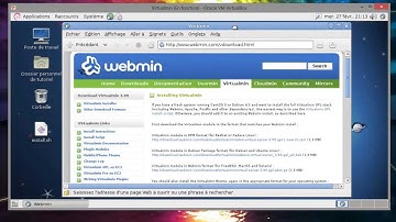 Installation de Webmin,  Usermin et Virtualmin sur Debian dans Virtualbox