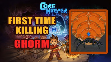 Killing Ghorm the Devourer First Time - Using Speed Boosts and Slime Sword - (Core Keeper)