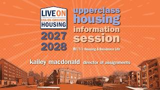 2027-2028 Upperclass Housing Information Session Update
