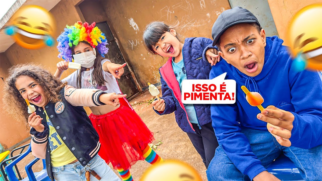 TROLEI O VALENTÃO COM SORVETE DE PIMENTA 🤣