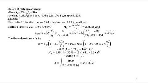 Lesson 4 Design of Concrete Structures CE703