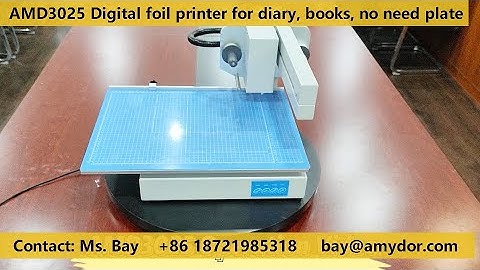 Amydor AMD3025 digital foil printer, foil printing machine for thesis, diary, books, hardcover