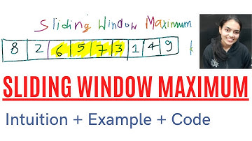 Sliding Window Maximum || Maximum of all subarrays of size k