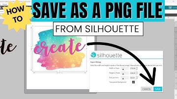 How to Save as PNG in Silhouette Studio + Upload to Siser® Easy® Transfers for DTF Prints