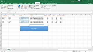 VBAVideo 17700266-Sending Email to multiples using outlook and VBA