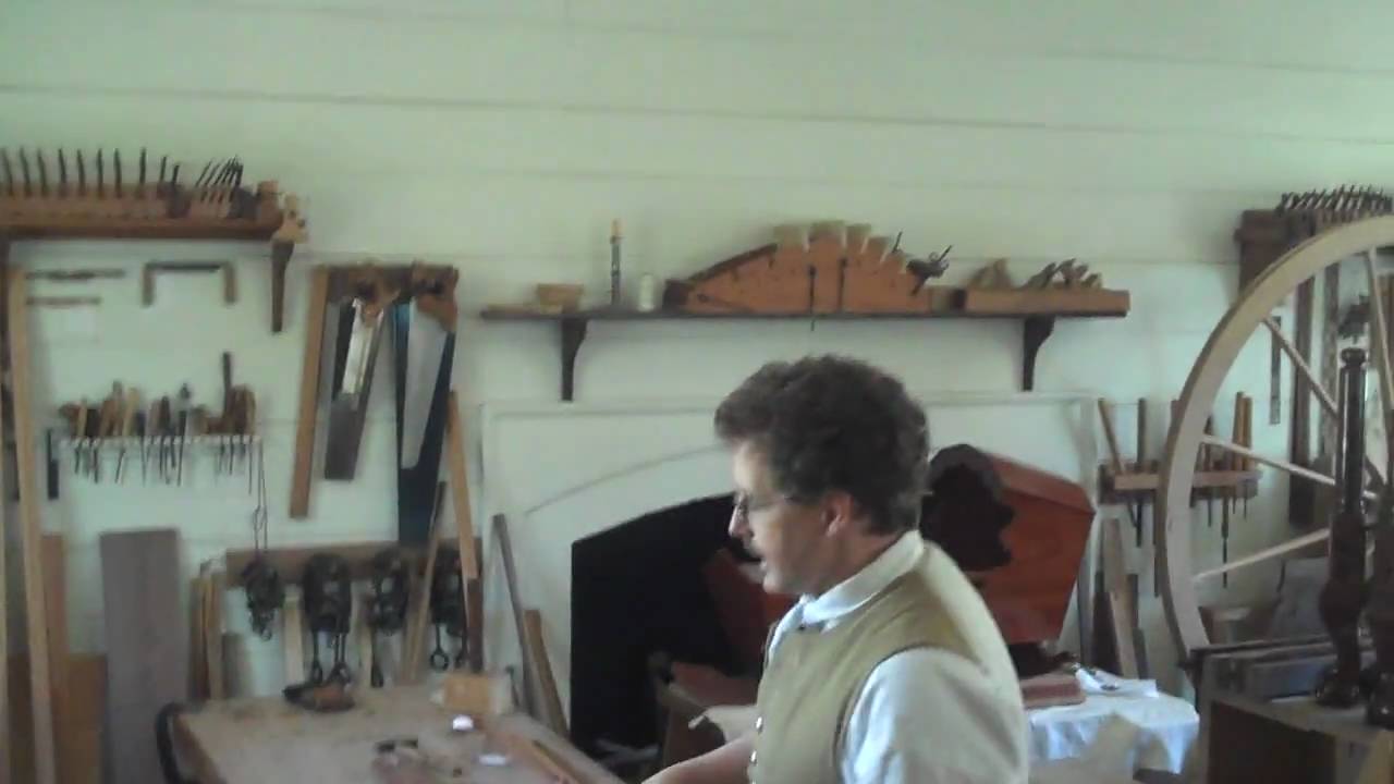 Cabinetmaker At Colonial Williamsburg Making Harpsichord Youtube