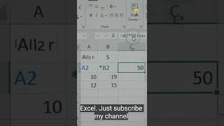 "99% People Don't know this Excel Trick! MS EXCEL Multiplication Formula" #usa #microsoftexcel #tech