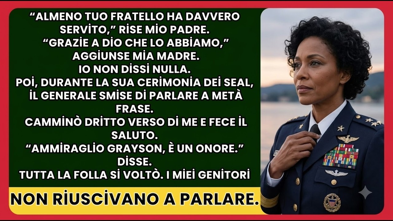 Mio padre ha brindato a mio fratello, definendolo il primo vero soldato della famiglia, mentre io ero appena tornata da una missione che aveva salvato quarantatré uomini. Nessuno sapeva chi fossi...