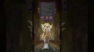 TRANSMOGS - Warlock 'Holy Lock' #worldofwarcraft #transmogs #warwithin