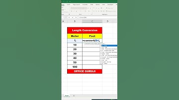How to Convert Units in Excel | Excel Convert Formula | #shorts