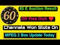 60 Channels Won Slots On 85 E Auction DD Free Dish Results ♥️ @BreakingNewsDth