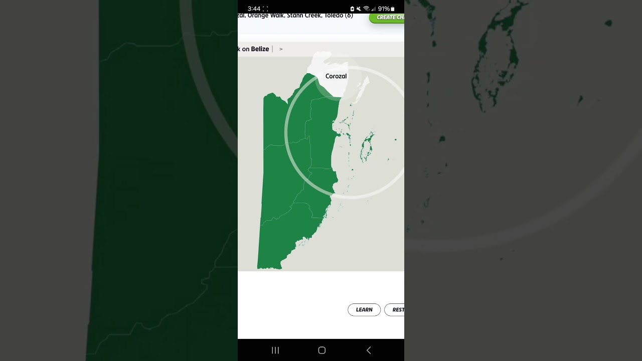 [WR] Seterra Touch Web - Belize Districts in 1.107 seconds! [Pin Hard]