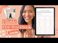 How to create a fillable interactive pdf workbook  canva tutorials