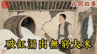窮小子靠一個破米缸，竟能天天漏出米，一夜暴富成財主！娘舅上門道賀，米缸卻「哐」一聲碎了，结局意想不到！#民间故事 #故事頻道 #听书 #民間故事 #有聲書 #說書 #睡前故事 #情感