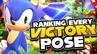 React & Ranking EVERY Sonic Victory Pose