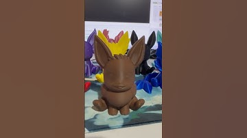 Printing the full Eeveeloution Lineup #bambulab #3dprinting #pokemon #eevee #eeveelution